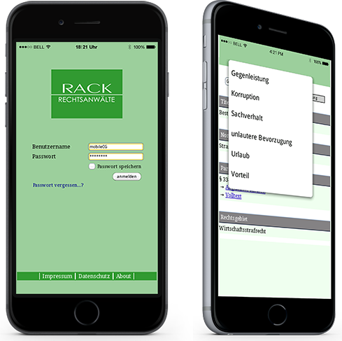 Das mobile Compliance Management System von Rack Rechtsanwälte